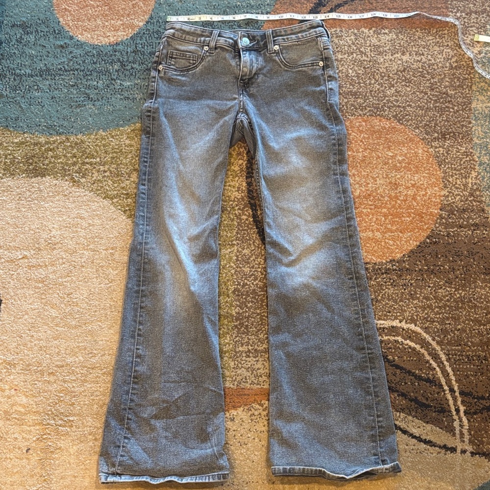 Divided H&M Women's Gray Flared  Festival Jeans size 6